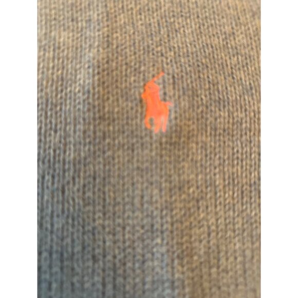 Polo Ralph Lauren Mens Sweater Large Pima Cotton Pale Blue Crewneck Long Sleeve - Picture 2 of 5